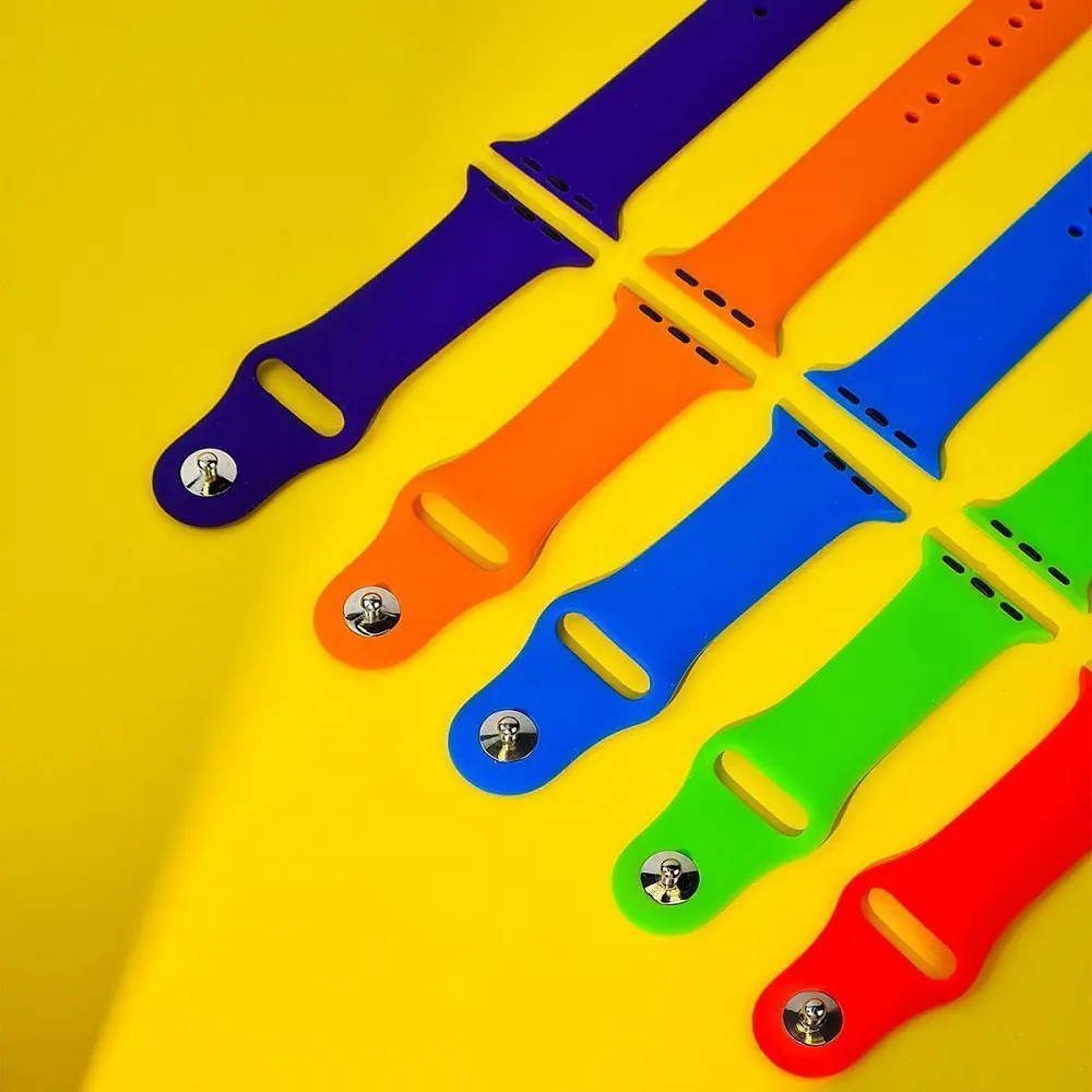 Ремінець Apple Watch Sport Band 38/40/41/42 mm 10 series (S/M & M/L) 3pcs в асортименті - фото 5