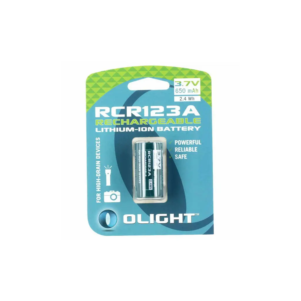 Акумулятор Olight RCR123 (16340) Li-Ion 650 mAh (ORB2-163P06) - фото 3