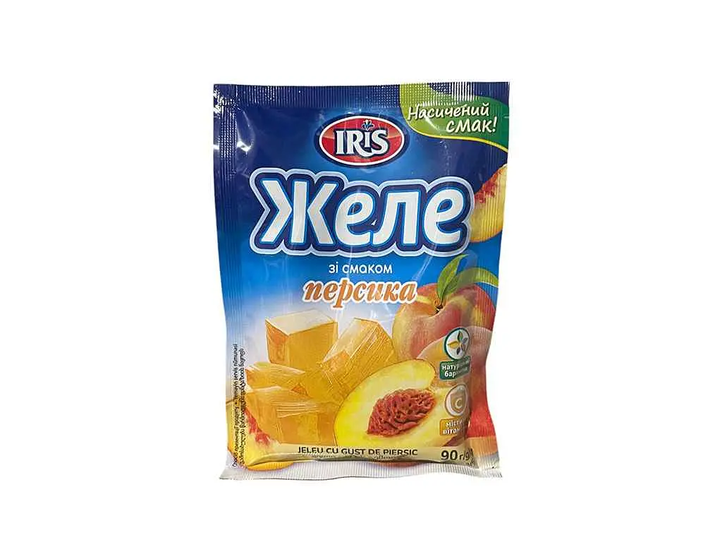 Желе IRIS 90г Персика зі смаком