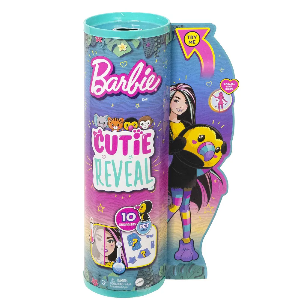 Кукла Barbie Cutie Reveal Друзья из джунглей Тукан (HKR00) - фото 2