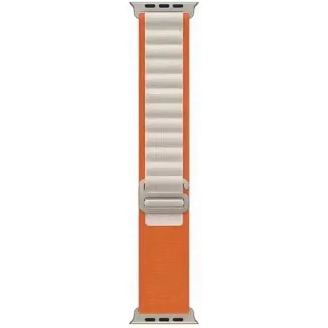 Ремешок DK для Apple Watch 42mm (Series 1 / 2 / 3) Polyester Alpine Loop (015586) (orange / white) - фото 2