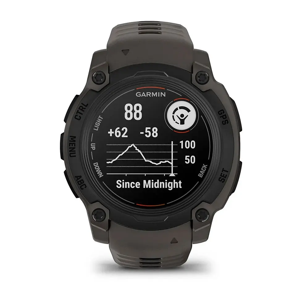Смарт-годинник Garmin Instinct Crossover Amoled Tactical Black with Black Silicone (010-03398-42) - фото 5