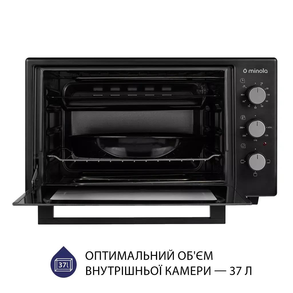 Электрическая печь Minola FOE 3714 BL - фото 2