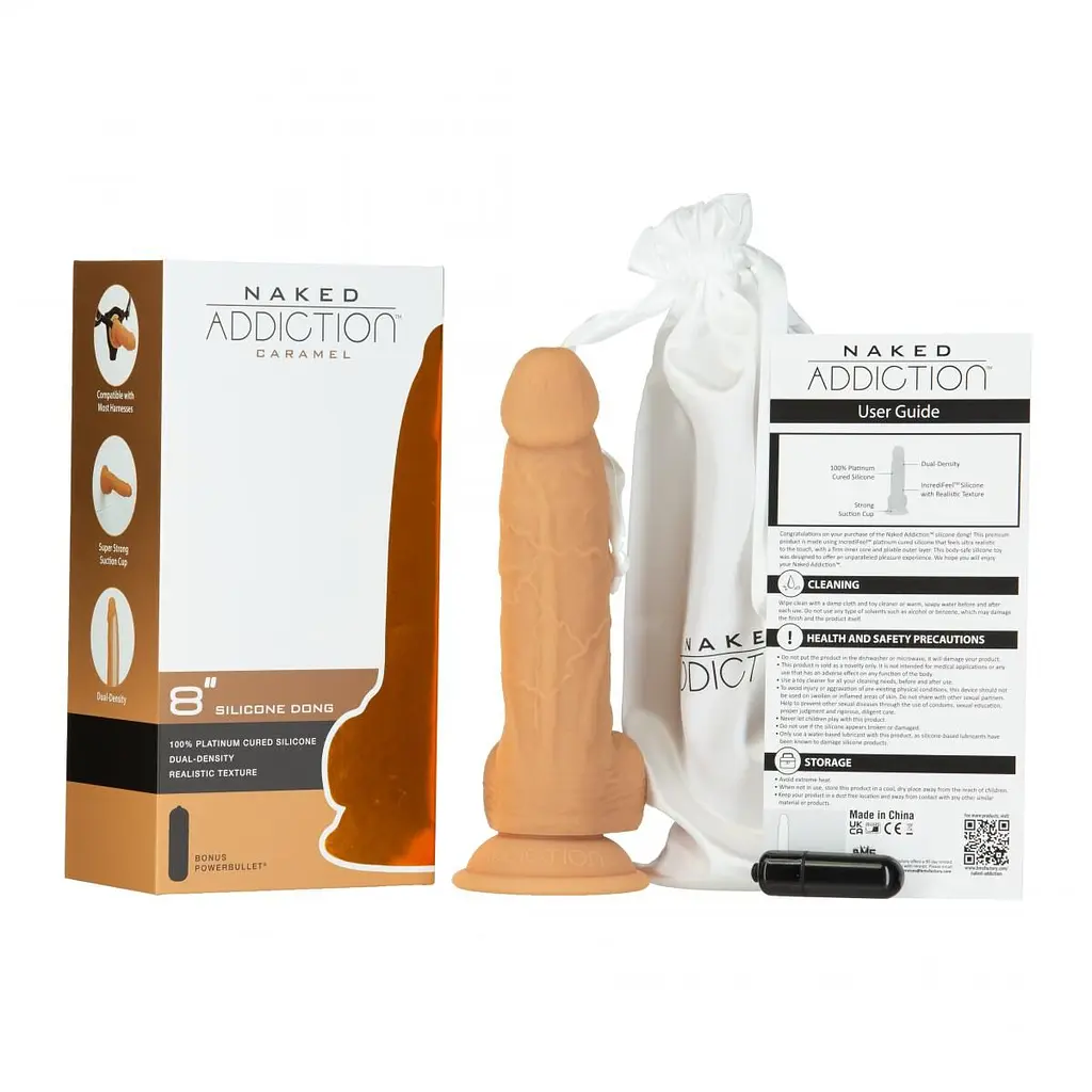Фалоімітатор Naked Addiction - 8 Silicone Dual Density Dildo Vanilla ADDICTION SX2236 101079 - фото 2