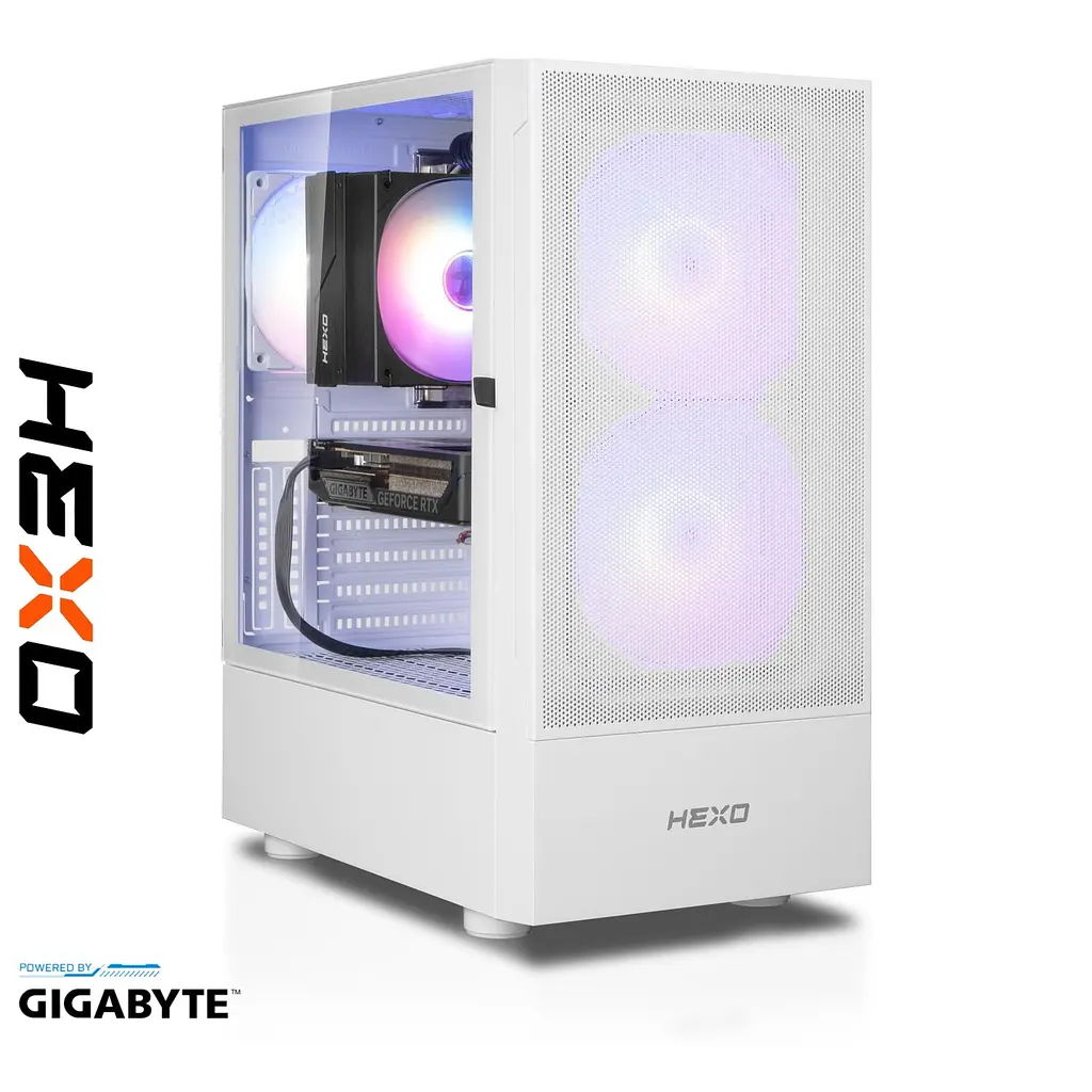 Комп'ютер HEXO Gaming Mainstream Pro (HGMP-5600N5060-32S1TWHSH) White / AMD Ryzen 5 5600 (3.5-4.4), 6 ядер / NVIDIA GeForce RTX 5060 / 32 ГБ (DDR4) / 1024 ГБ (SSD) - фото 2
