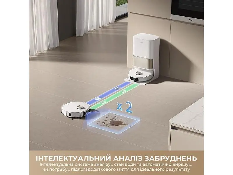 Робот-пилосос з вологим прибиранням Dreame L50s Pro Ultra White (RLL88HE-Wh) - фото 12
