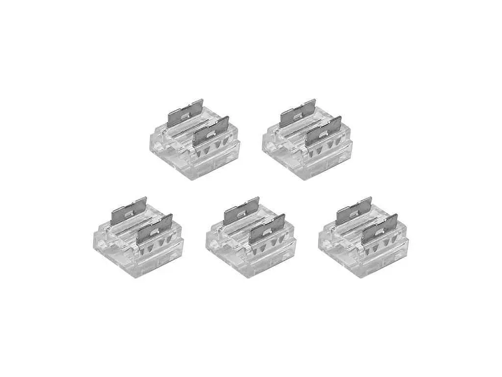 Конектор прямий для LED стрічки EUROLAMP COB 8мм IP20, 0-36V, 5A набір 5шт - фото 3