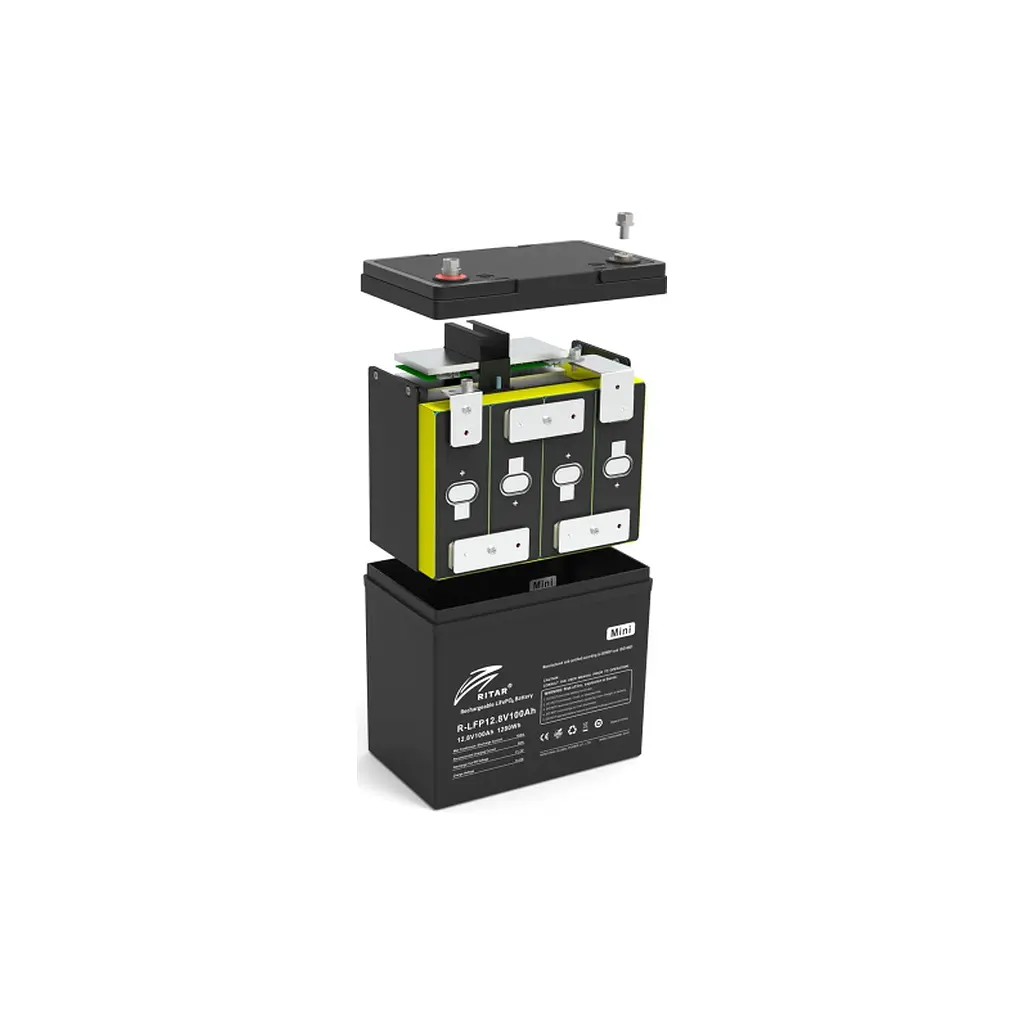Батарея LiFePo4 Ritar R-LFP 12.8V 100Ah mini (R-LFP12.8V100AH-mini) - фото 2