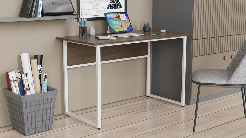 Комп'ютерний стіл Ferrum-decor Коді 75x100x60 білий ДСП Дуб Сонома Труфель 16мм (FRD-101183) - фото 2