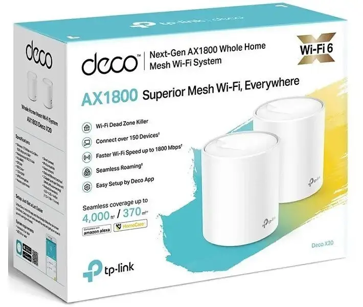 Wi-Fi система TP-LINK DECO X20 2-pack — набор из 2 роутеров - фото 3