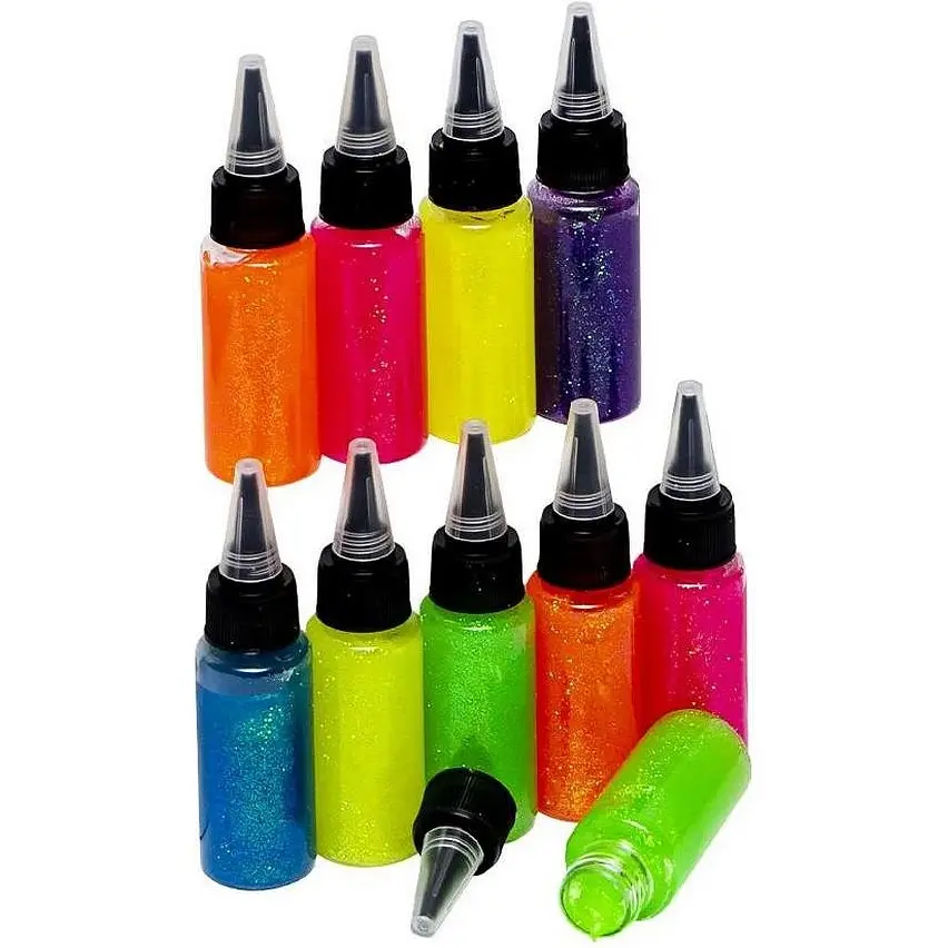 Клей із блискітками Color-it 30 мл 6 кольорів 12 шт. (301SP) - фото 2