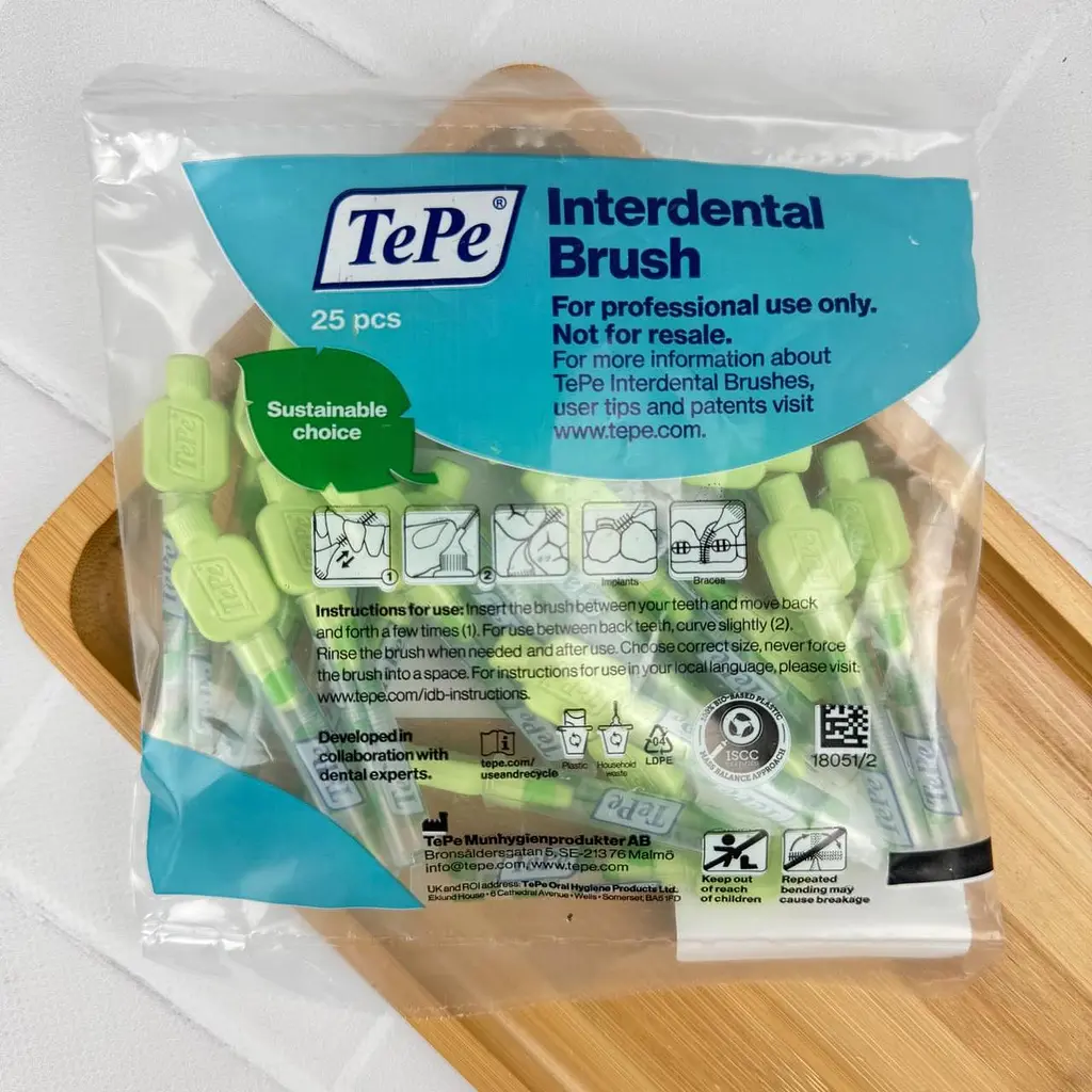 Міжзубна щітка TePe Extra Soft зелена (0.8 мм), 25 шт - фото 2