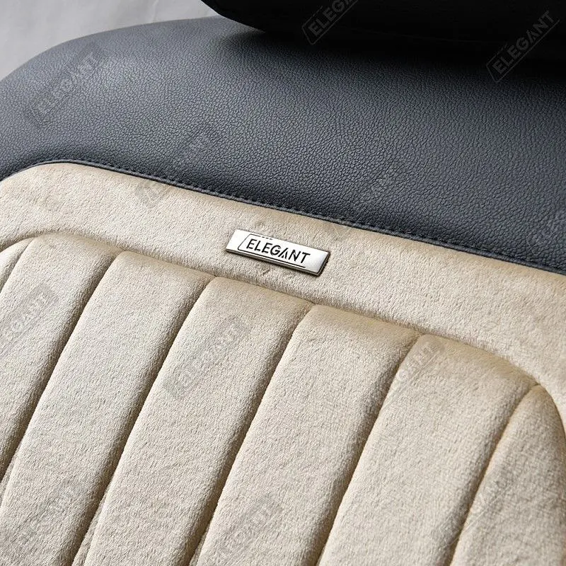 Авточохли для сидінь Алькантара Екошкіра Elegant Modena комплект Бежеві (700 134) - фото 3