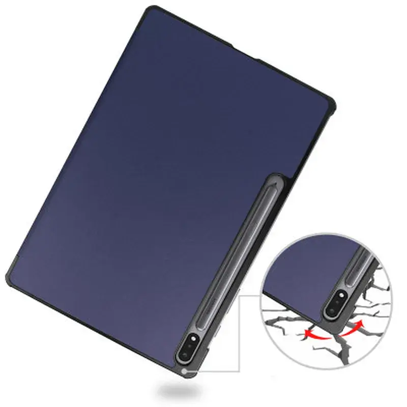 Чохол до планшета BeCover Smart Case Samsung Tab S9 Plus (SM-X810/SM-X816)/S9 FE Plus (SM-X610/SM-X616) 12.4" Deep Blue (710322) - фото 5