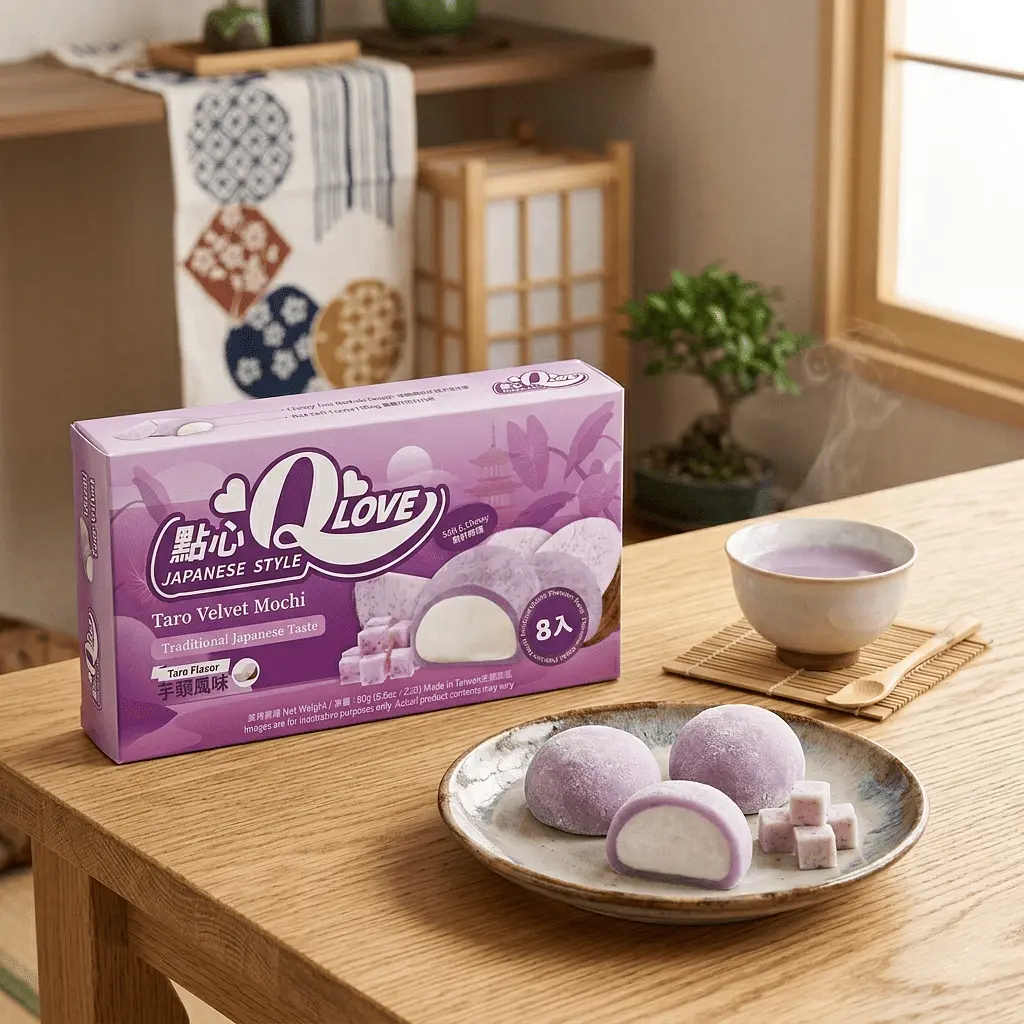 Моті QLove Taro Velvet Mini Mochi 80г - фото 4