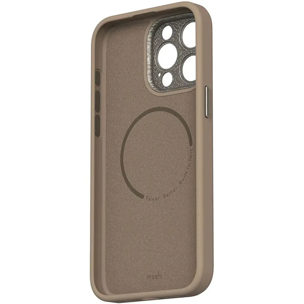 Чехол-накладка Moshi Napa Slim Hardshell Case Woodsmoke Brown для iPhone 15 Pro Max (99MO231108) - фото 3