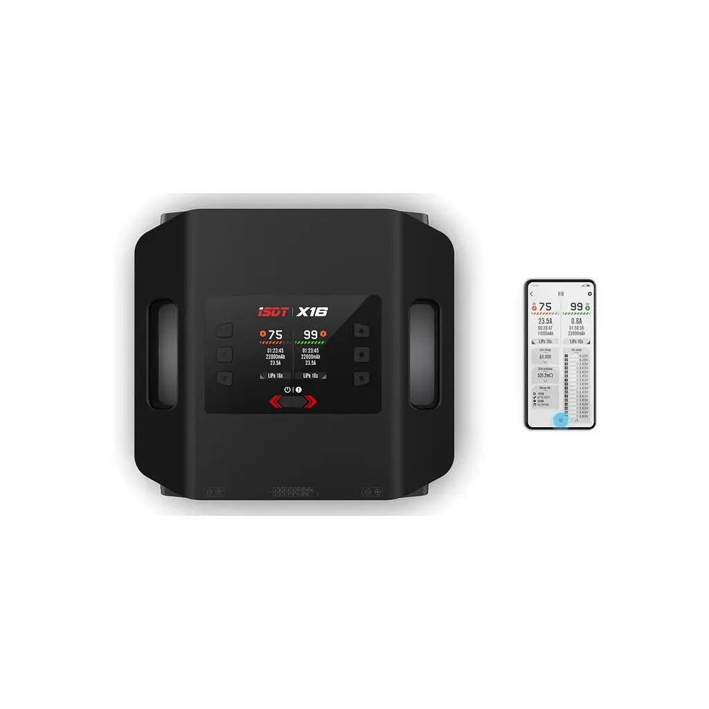 Зарядний пристрій для дрона iSDT X16,1100W x 2/20A x 2 Dual Channel (HP0015.X16) - фото 7