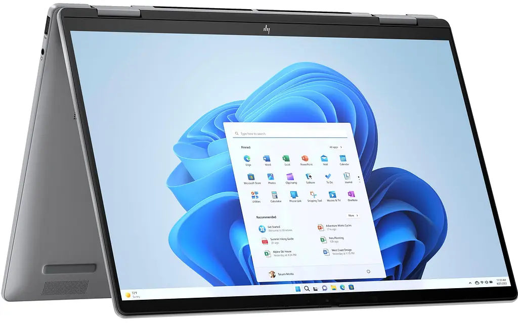 Ноутбук HP ENVY x360 14-fc0001ua 14 2.8K OLED Touch, Intel U7-155U, 32GB, F1024GB, UMA, Win11, сірий (AQ8Q1EA) - фото 6