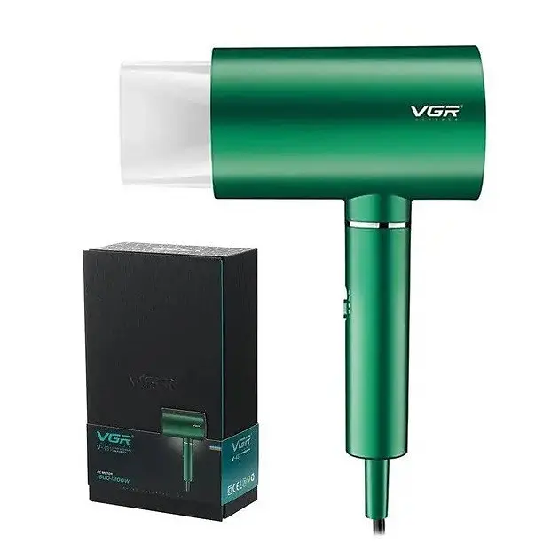Фен для волосся VGR V-431 з іонізацією 1800W Green - фото 4