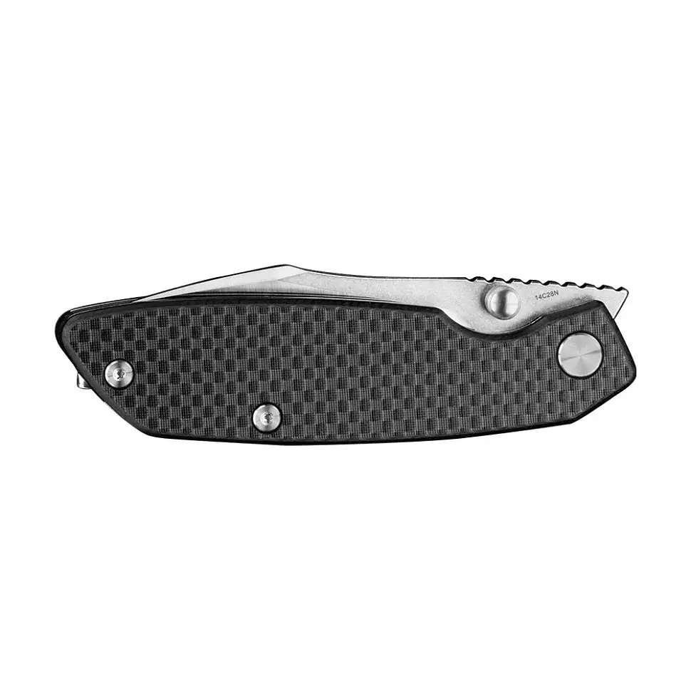 Ніж складаний туристичний Ruike P746-CB, (8 см) 14C28N / G10 чорний - фото 4