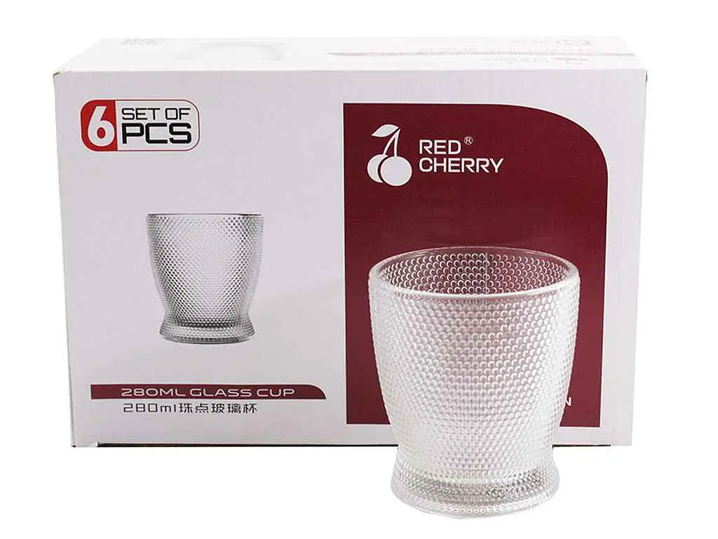 Набір склянок RED CHERRY 280 мл 6 шт 8395ZD