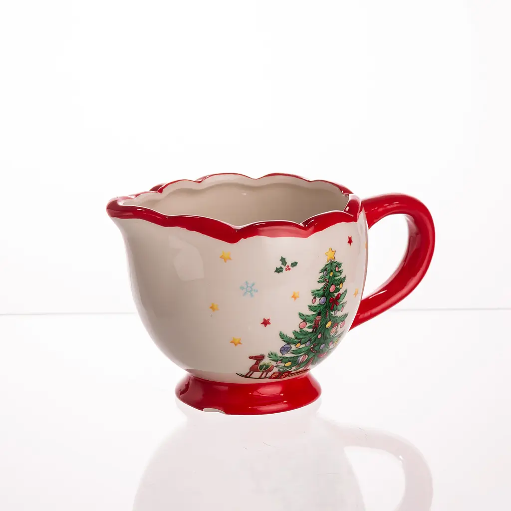 Молочник порцеляновий Yiwu New Year 300 мл для вершків та молока CR-1-4 - фото 2