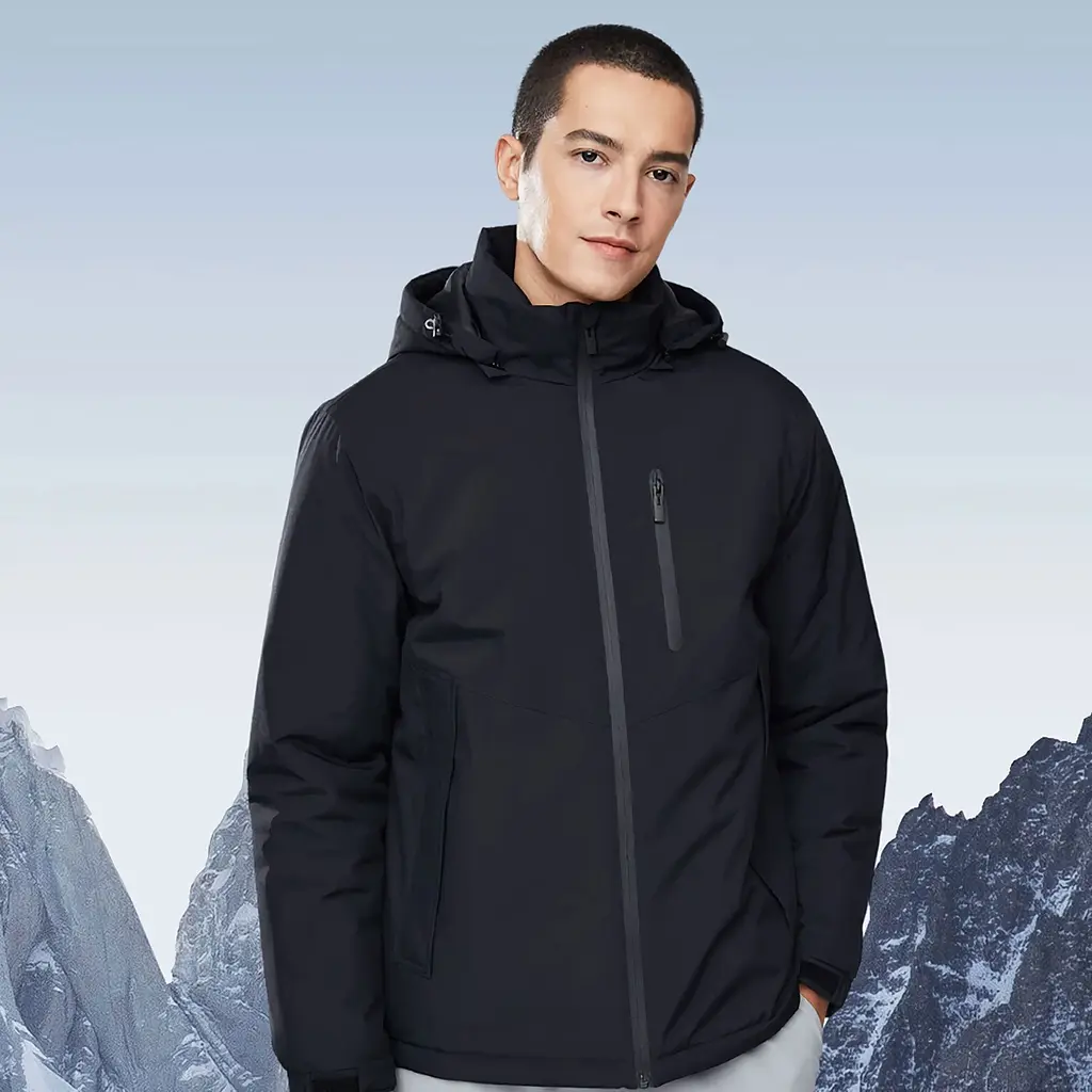 Термокуртка Ninetygo 3M Waterproof/warm Black 3XL (6941413230704) [116091] - фото 2