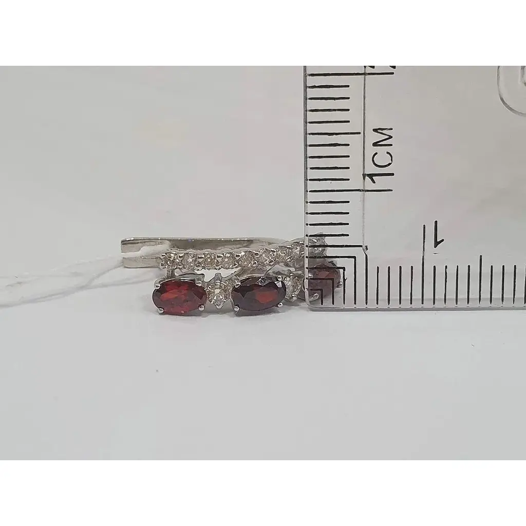 Срібні сережки Vegas з фіанітами. 20132Р - фото 4