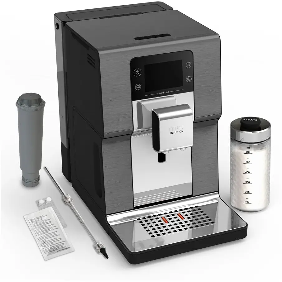 Кавомашина Krups Intuition Experience Hot&Cold, 3л, сріблясто-чорна (EA879NE0) - фото 4
