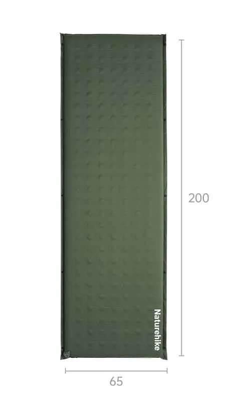 Килимок самонадувний 6см Naturehike (CNK2550WS025) одномісний - зелений - фото 2