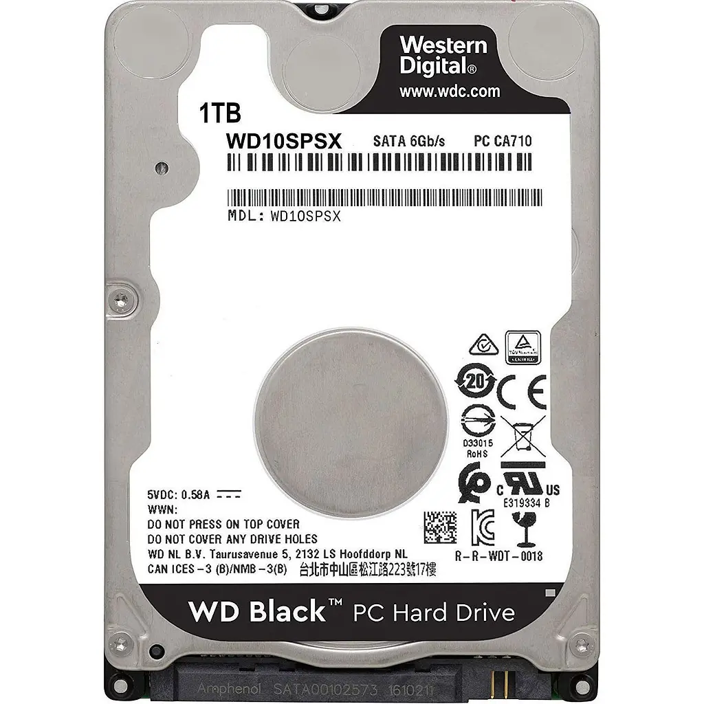 Жесткий диск 2.5" Western Digital Black 1 TB 64 MB [Western Digital10SPSX] [141146] - фото 2