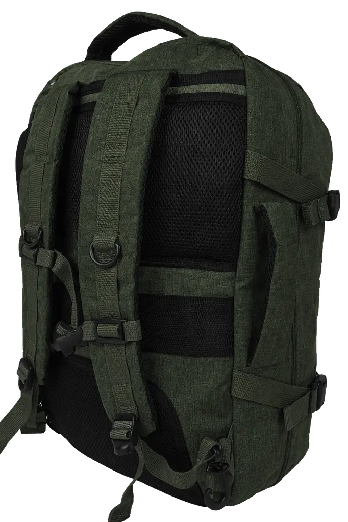 Рюкзак дорожній великий Live in style 40 л 54x35x20 см кишеня для ноутбука відділення для одягу трансформер хакі - фото 4