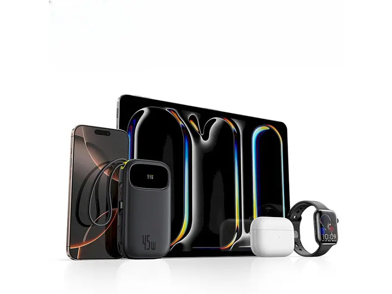 Внешний аккумулятор (Power Bank) BASEUS EnerFill FC31 Qpow3 Digital 20000mAh 45W Black (E0028D00) - фото 5