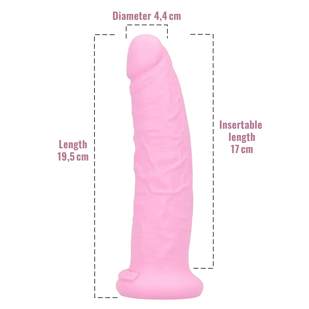 Фалоімітатор з ароматом жуйки Toyz4lovers Delicious Dildo Bubble Gum, 19.5 см - фото 4