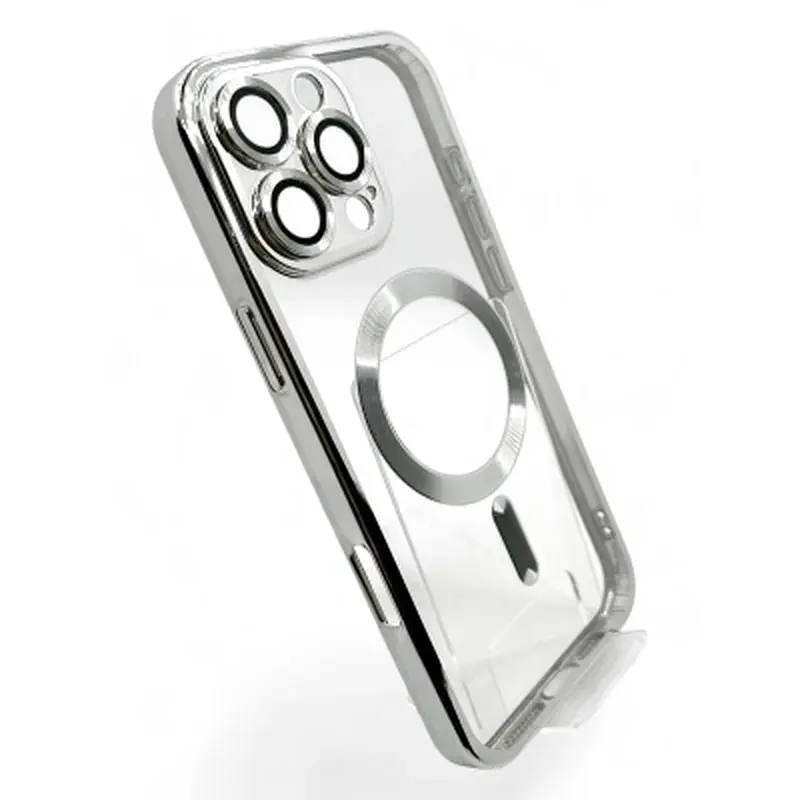 Чохол до мобільного телефона BeCover TPU Chrome Case (MagSafe) для Apple iPhone 16 Pro Silver (712083) - фото 2