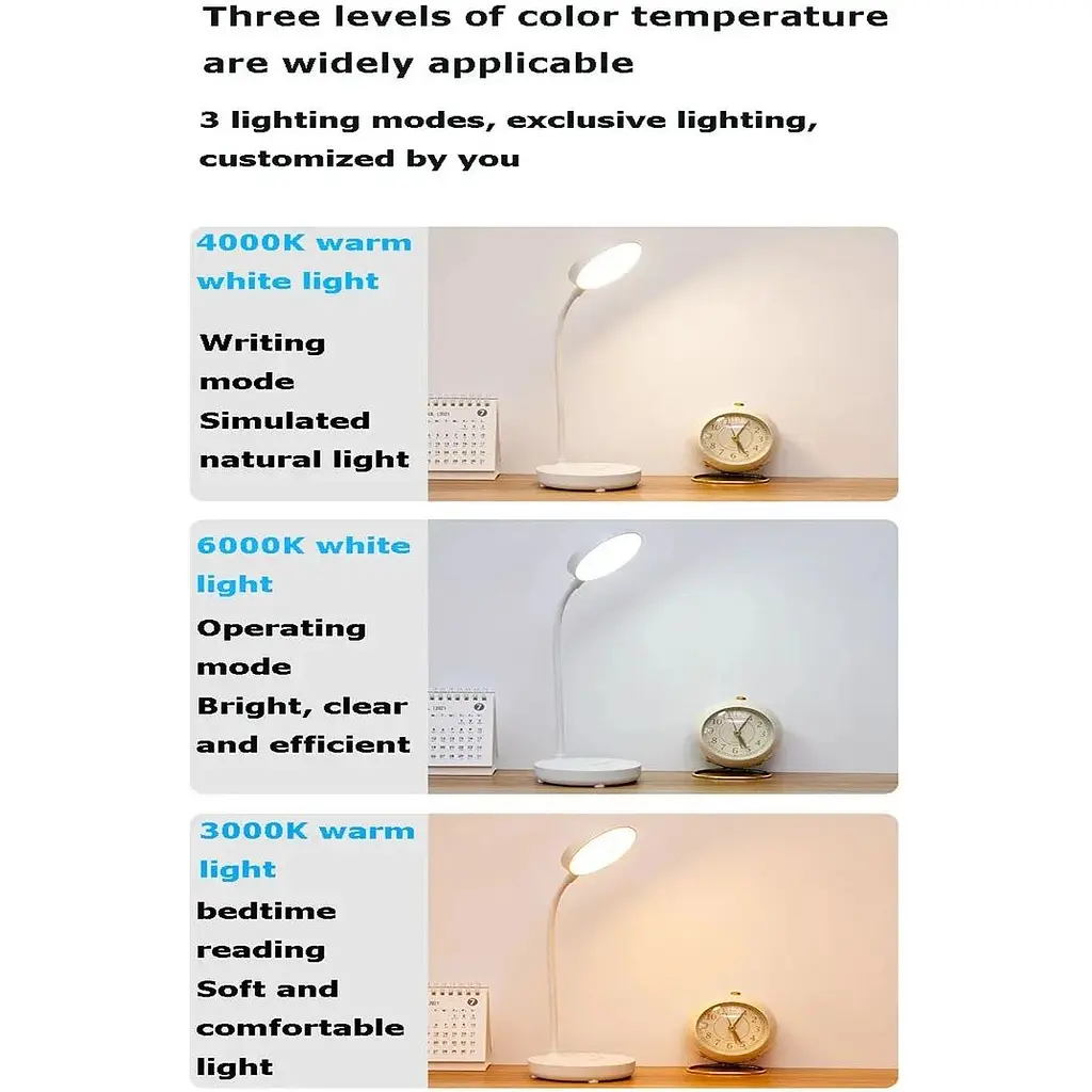 Настільна лампа XPRO QP-2208Y з регульованою яскравістю (43046-qp-2208Y_176) - фото 5