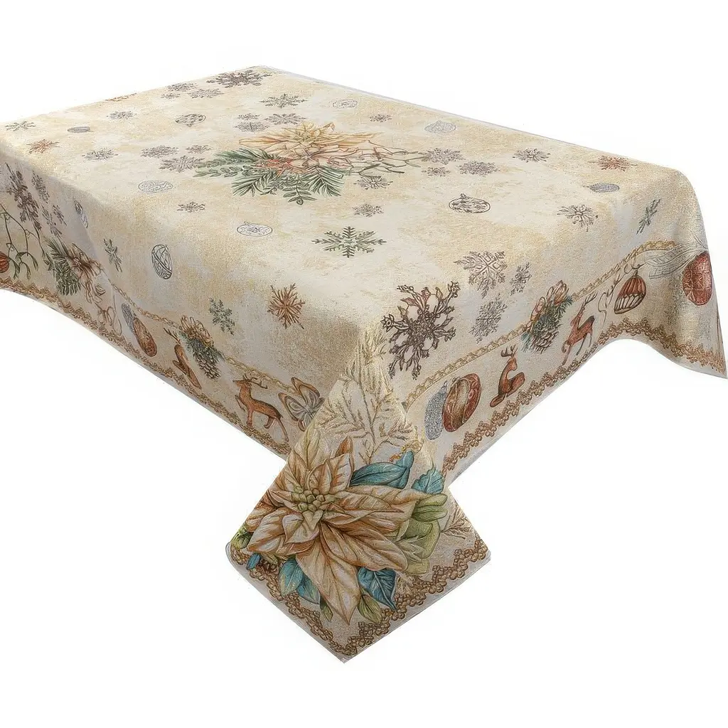 Скатертина гобеленова Lefard Home Textile Tinsel Lurex 140х240 см (715-388) - фото 2