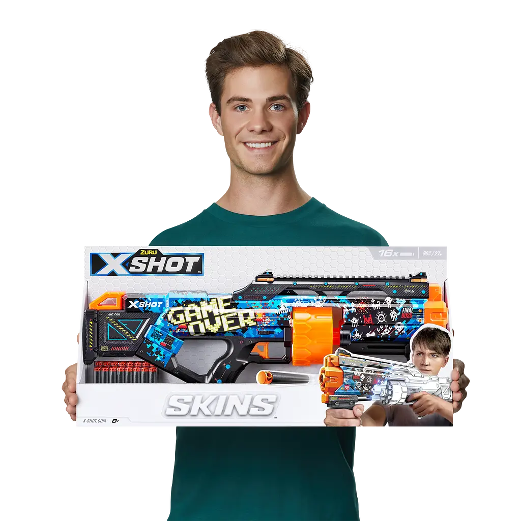Швидкострільний бластер Zuru X-Shot Skins Last Stand Game Over, 16 патронів (36518A) - фото 7