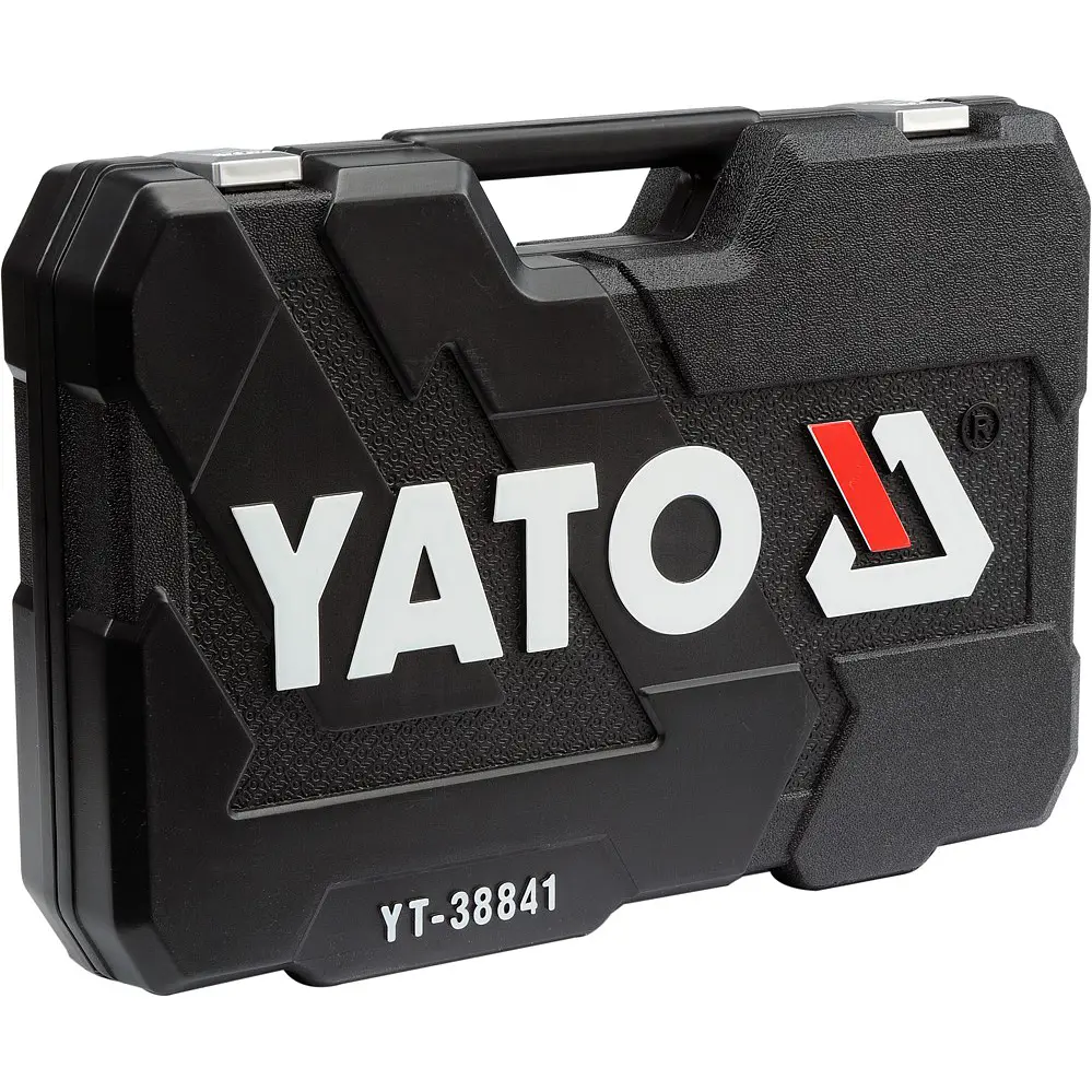 Набір головок торцевих Yato квадрат 1/2", 3/8", 1/4" з інструментами та насадками 216 шт. (YT-38841) - фото 9