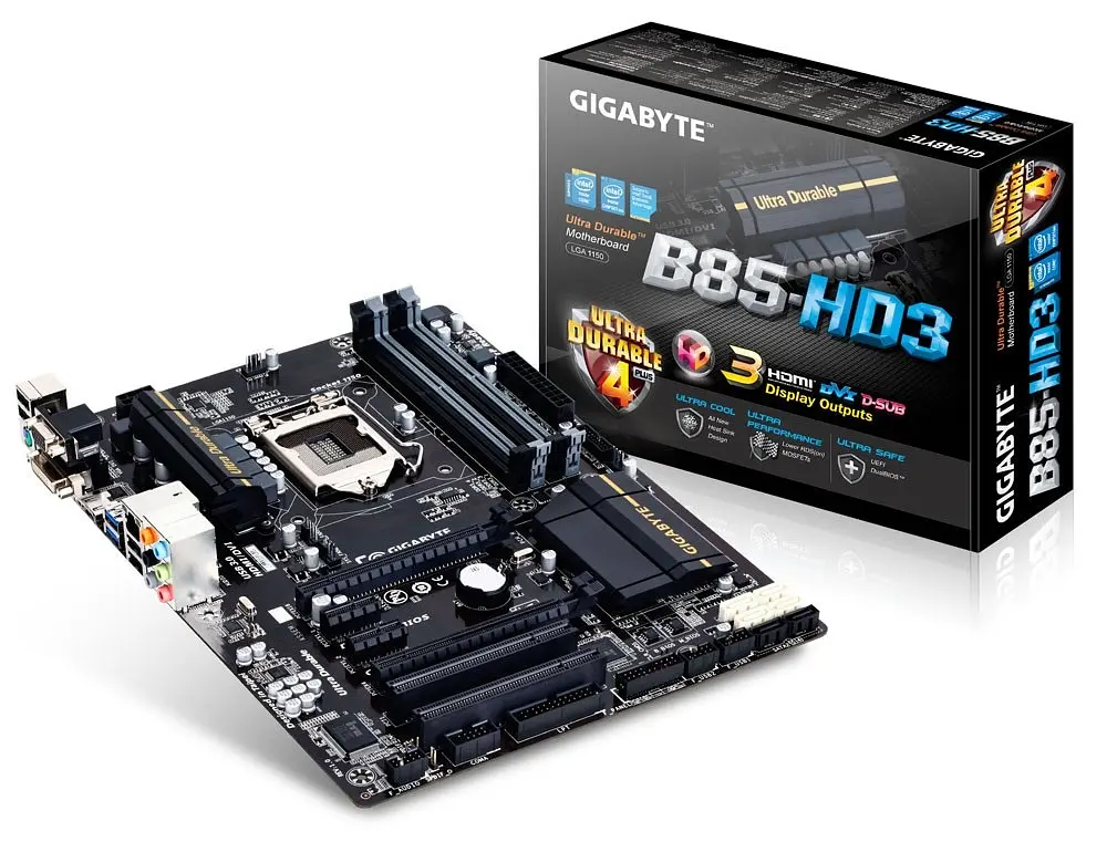 Материнська плата Gigabyte GA-B85-HD3 LGA 1150 (GA-B85-HD3) Б/В