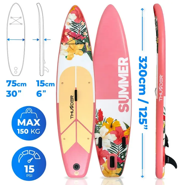 Надувна дошка SUP THUNDER VIOSA 320 см з веслом - фото 4