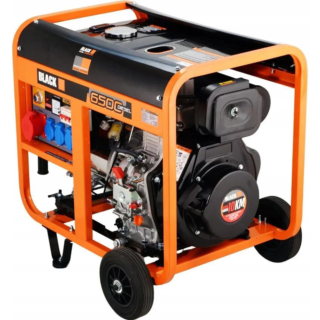 Генератор дизельний Black 230/400V 10HP 6500W (13618) [160477] - фото 3