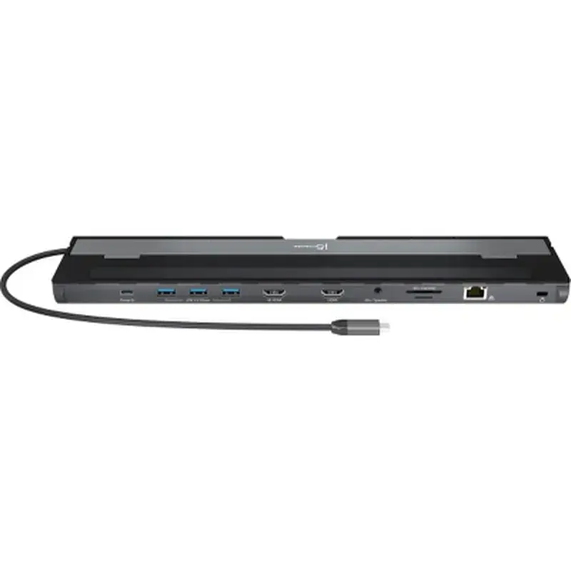 Порт-реплікатор J5create Dock-Station USB-C 10-in-1 (HDMI/PD/USB-A/USB-C/LAN/картридер/audio) (JCD542-N) - фото 2