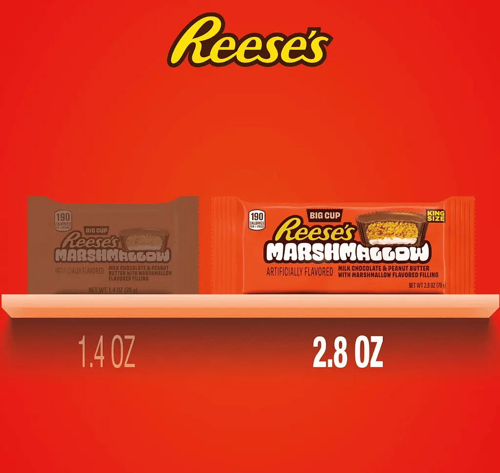 Шоколадні цукерки Reese's Big Cup Marshmallow Peanut Butter Cups 79г - фото 8