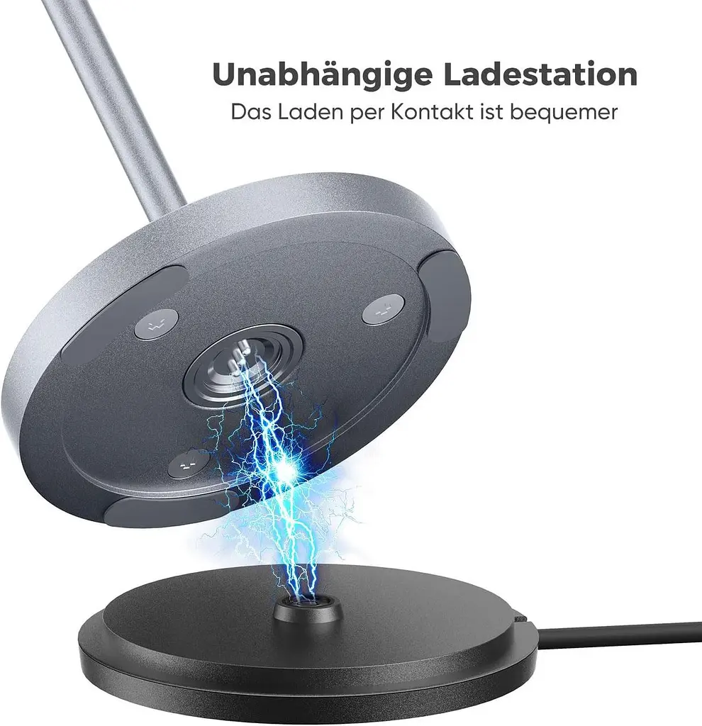 Світлодіодна настільна лампа Brightower на батарейках сенсорна із зарядною станцією - фото 5