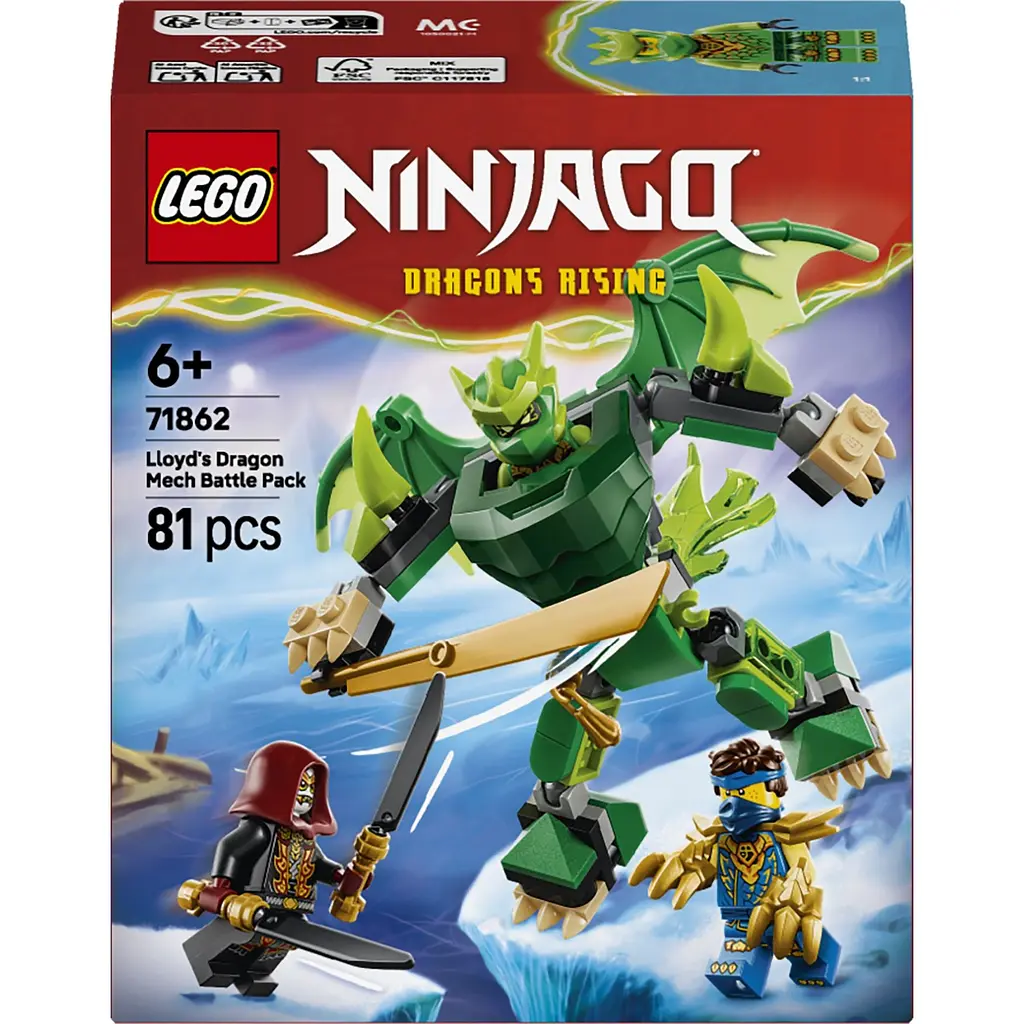 Конструктор LEGO Ninjago Бойовий набір робота Дракона Ллойда (71862) - фото 4