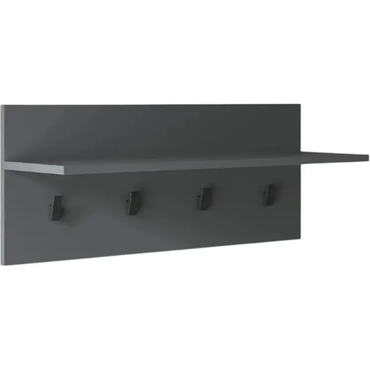 Вешалка настенная VAYS для одежды на 4 крючка с полкой M-46 - фото 2