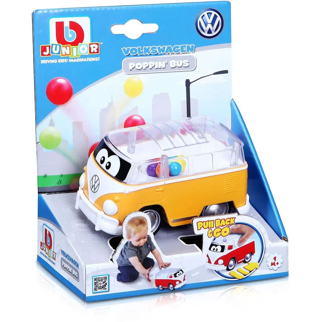Машинка игрушечная Bb Junior VW Samba Bus инерционная желтая (16-85109YL) - фото 3