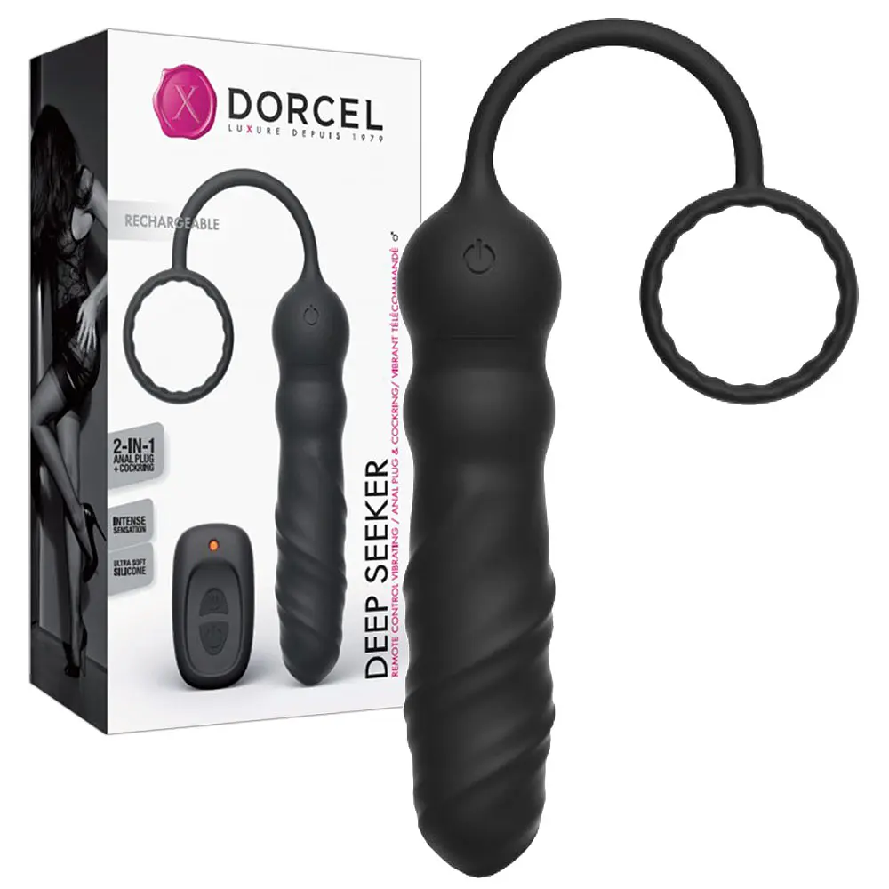 Анальний вібратор Dorcel Deep Seeker 25.8 см чорний - фото 3