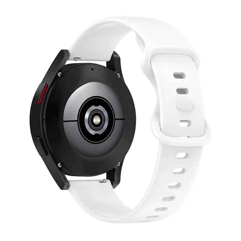 Браслет Eight для Samsung Galaxy Watch 6 Classic 43mm 6 Classic 47mm - білий ширина кріплення 20мм силікон Watchbands (W40-8WB64476512) - фото 2